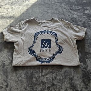 Fintech Light Grey Tee Size Small